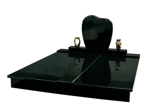 [6122] Doppelgrab Granit Nero Assoluto