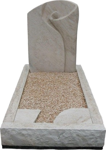 [6128] Mramor Palissandro jednohrob