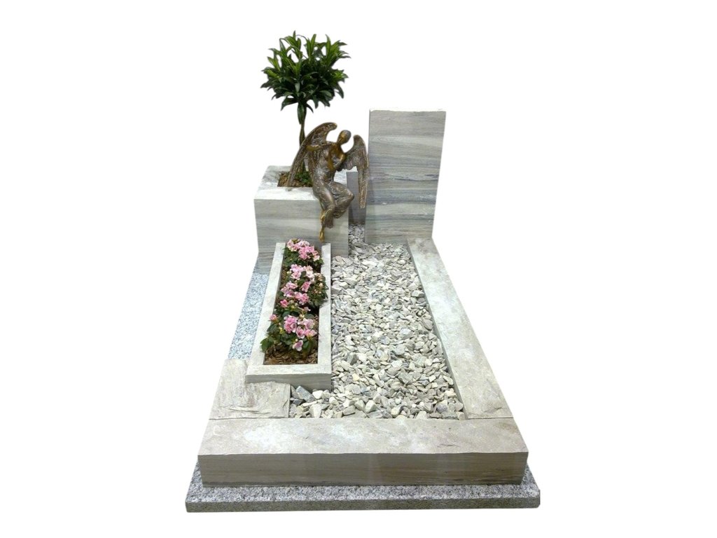 Einzelgrab Marmor Palissandro