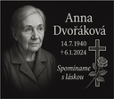 Epitafná gravírovaná doska čierna žula