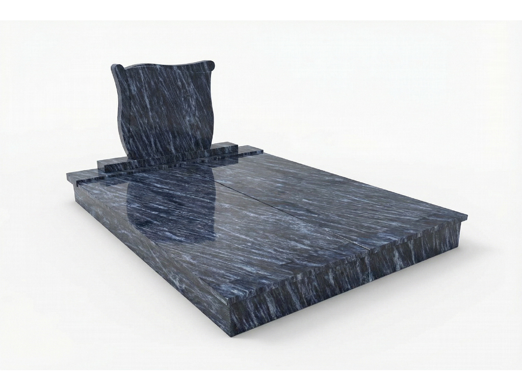 Dvojhrob žula Silk Blue