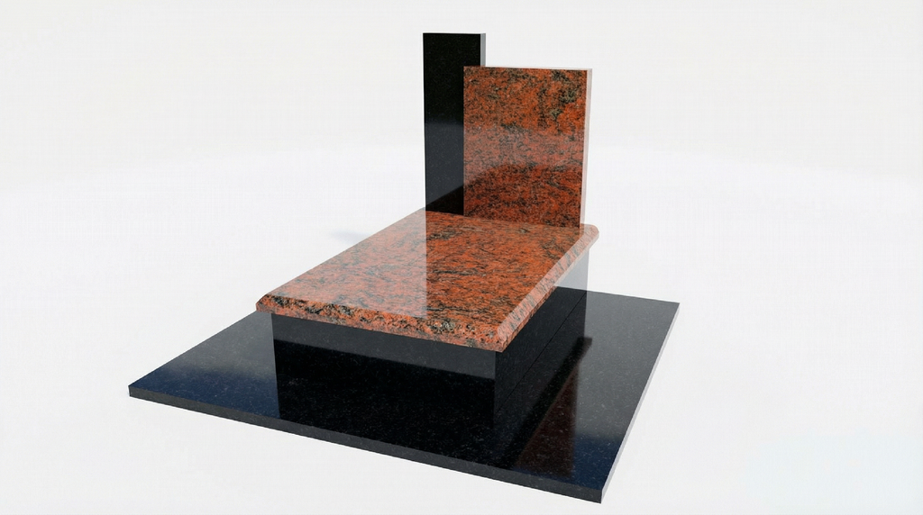 Urnengrab Granit Multicolor Nero