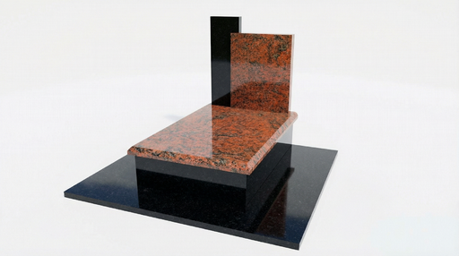 [6293] Urnengrab Granit Multicolor Nero