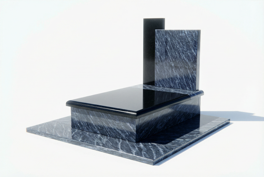 Urnen-Grabmal Granit Silk Nero