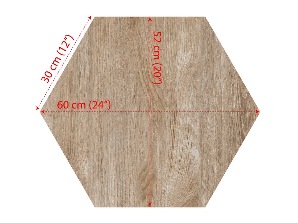[SS-242] Vonkajšia dlažba Esagono Foresta Chiaro 2 cm