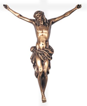 [ST-SK-09120] Bronzový Kristus na náhrobek, 14–112 cm
