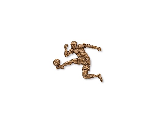 [ST-SK-18903] Bronzový futbalista na náhrobok, 9×9 cm alebo 12×12,5 cm