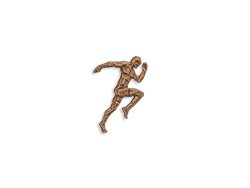 [ST-SK-18907] Bronzový reliéf Sprinter na náhrobok, 8,5×6 cm alebo 14×9,5 cm
