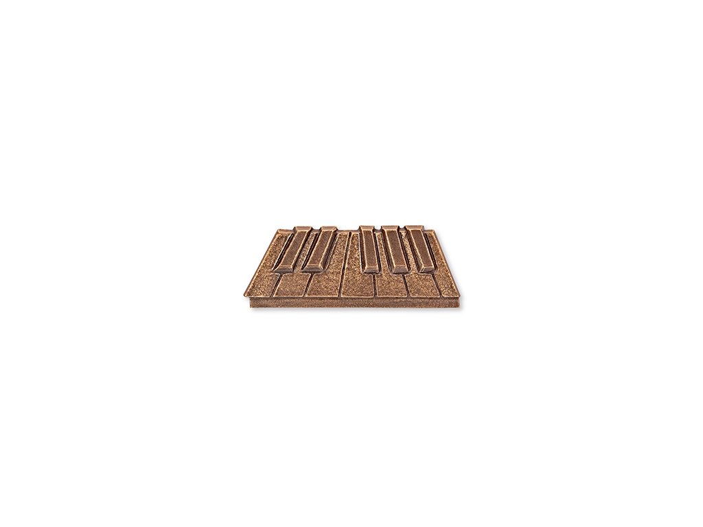 Bronzové piano na náhrobok, 3,5×9,5 cm alebo 5,5×14,5 cm