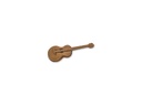 Bronzová gitara na náhrobok, 3×9,5 cm