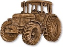 Bronze Traktor für Grabmal, 7×9 cm oder 10×14 cm