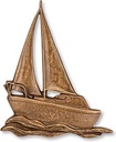 Bronzová plachetnica na náhrobok, 10×8,5 cm alebo 15×12,5 cm
