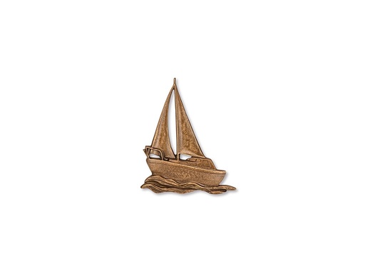 [ST-SK-18931] Bronzová plachetnica na náhrobok, 10×8,5 cm alebo 15×12,5 cm