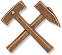 Bronz reliéf Horár na náhrobek, 7,5×8 cm nebo 11×12 cm