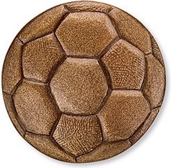 Bronze-Fußball für Grabmal, Ø 8 cm oder 12 cm