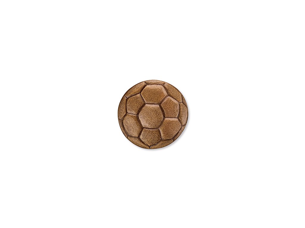 Bronzová futbalová lopta na náhrobok, Ø 8 cm alebo 12 cm