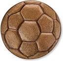 Bronzová futbalová lopta na náhrobok, Ø 8 cm alebo 12 cm