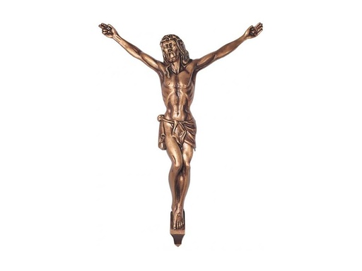 [ST-SK-19830] Bronzový Kristus na náhrobok, 15×13 cm až 36×28 cm