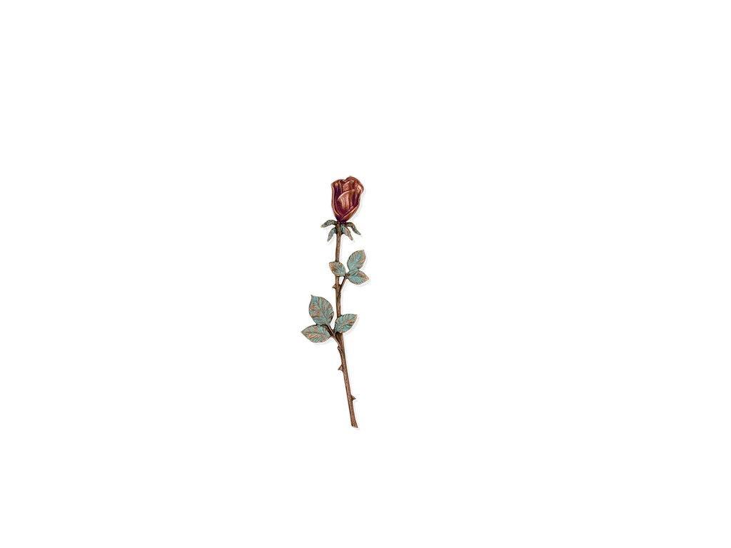 Bronzová ruža na náhrobok, 13–39 cm