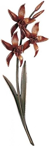 [ST-SK-20148] Bronzová orchidea na náhrobok, 42×15 cm