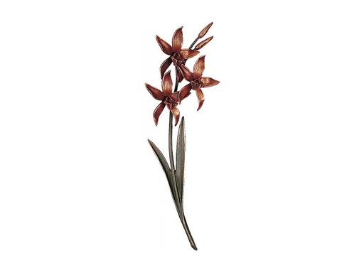 [ST-SK-20148] Bronzová orchidea na náhrobok, 42×15 cm