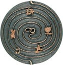Bronze Lebensspirale für Grabmal, Ø 25 cm