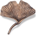 Bronzový list ginko na náhrobok, 9×9 cm
