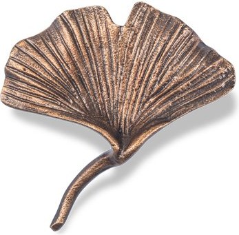 [ST-SK-20275] Bronzový list ginko na náhrobok, 9×9 cm