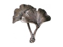 Bronzový list ginko na náhrobok, 11×11 cm