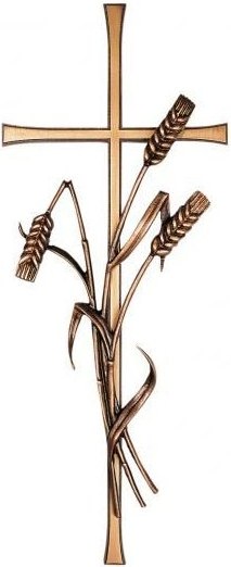 Náhrobný kríž Elegant s klasickými klasmi, 40×15 cm alebo 50×20 cm