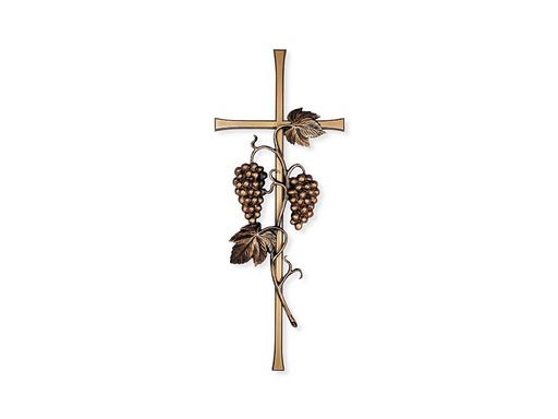 [ST-SK-20292] Náhrobný kríž Elegant s vinnou révou, 50×20 cm