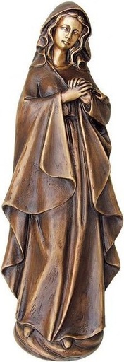 [ST-SK-20333] Bronzová Madona na náhrobok, 40×14 cm