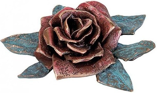 [ST-SK-20444] Bronze-rosa Blume für Grabmal, 14×19 cm