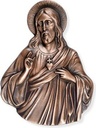 Bronzový Kristus na náhrobek, 16×12 cm