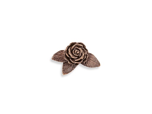 [ST-SK-20473] Bronzová ruža na detský náhrobok, 4×6 cm