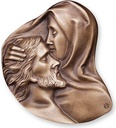 Bronze Pieta für Grabmal, 8×8 cm