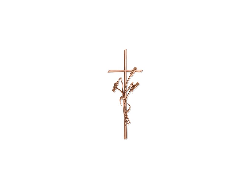 [ST-SK-20582] Náhrobný kríž Scriptura s klasickými klasmi, 40×15 cm