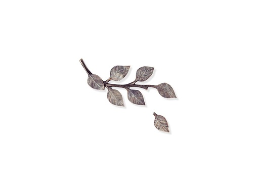 [ST-SK-20584] Bronzový vetvienkový reliéf na náhrobok, 12×5 cm alebo 20×9 cm