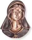 Bronzová Mária na náhrobok, 19×16 cm