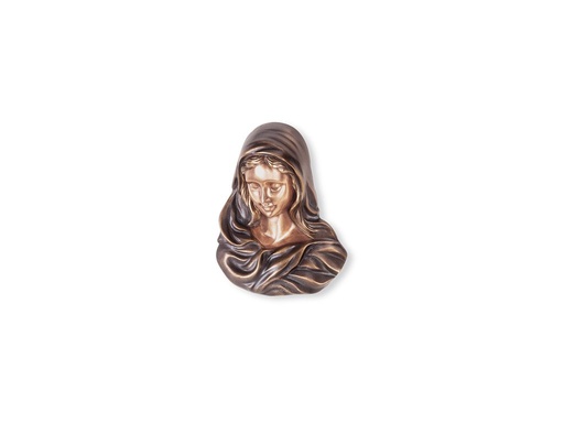 [ST-SK-20635] Bronzová Madona na náhrobok, 15×12×6 cm
