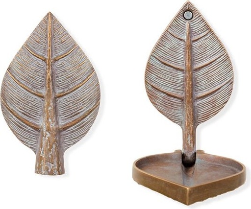 [ST-SK-20685] Bronzový list na náhrobek, skladací, 13×8×13 cm