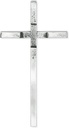 Grabkreuz aus Edelstahl, 26×13 cm