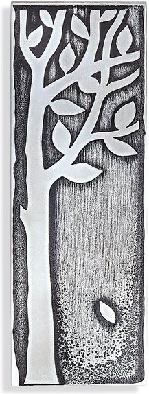 Nerezová ozdoba na náhrobok Strom, 17×6 cm