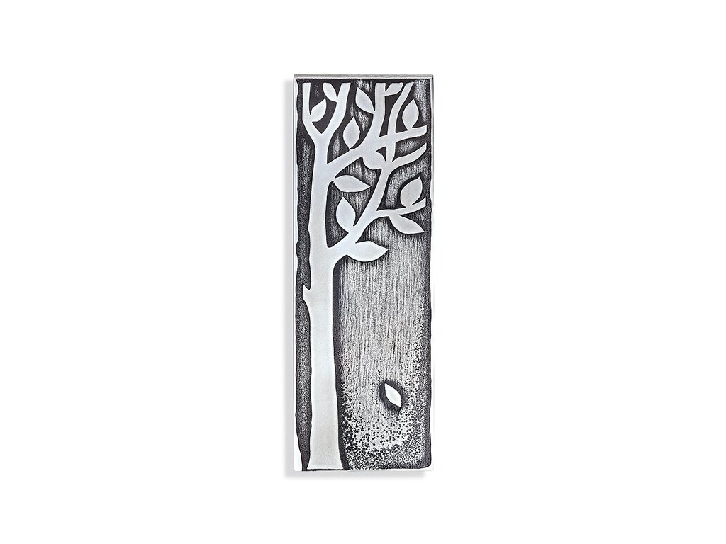 [ST-SK-20861] Nerezová ozdoba na náhrobok Strom, 17×6 cm