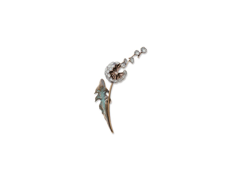 Bronzová Pusteblume na náhrobok, 13×9,5 cm alebo 21×14 cm
