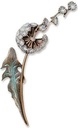 Bronze Pusteblume für Grabmal, 13×9,5 cm oder 21×14 cm