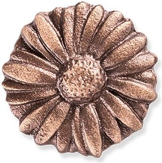 Bronzová sedmokráska na detský náhrobok, 3 cm
