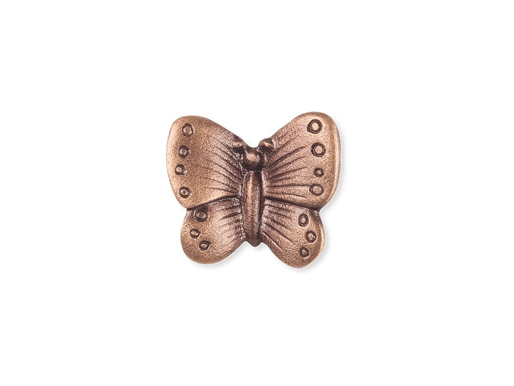 Bronzový motýľ na náhrobok, 3×3 cm
