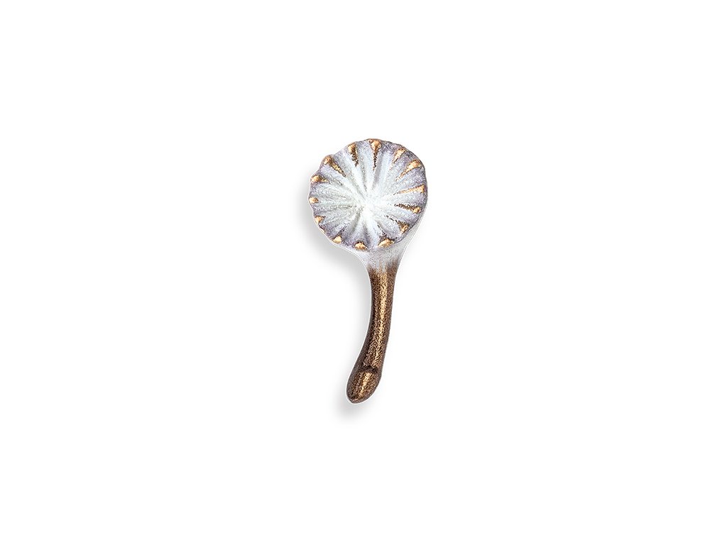 Bronzová ozdoba Pusteblume na náhrobek, 3,5×1,5 cm