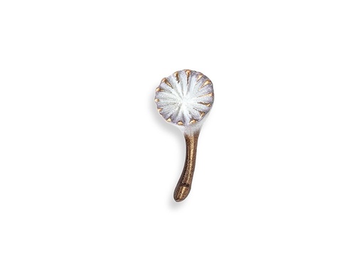 [ST-SK-20959] Bronzová ozdoba Pusteblume na náhrobok, 3,5×1,5 cm